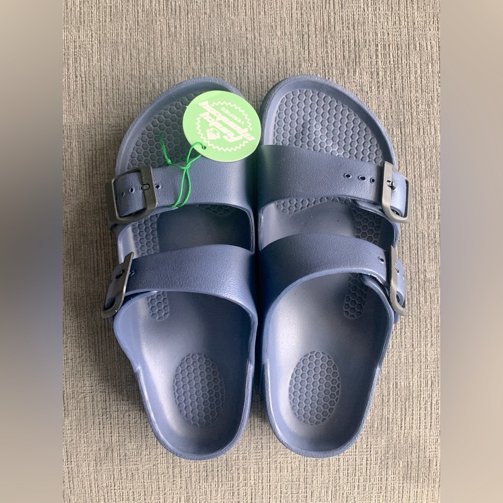NWT Navy Poly Sandals W7 (UK 38)